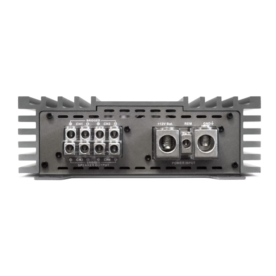 ZAPCO Z-150.4 II 4-kanałowy wzmacniacz klasy AB do systemów SQ Moc przy 4Ω: 4 x 165 W